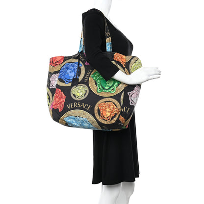 Versace Nylon Medusa Print Tote Multicolor 2 of 15