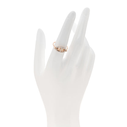 Hermes 18K Rose Gold Diamond Farandole Ring 54 6.75 2 of 5