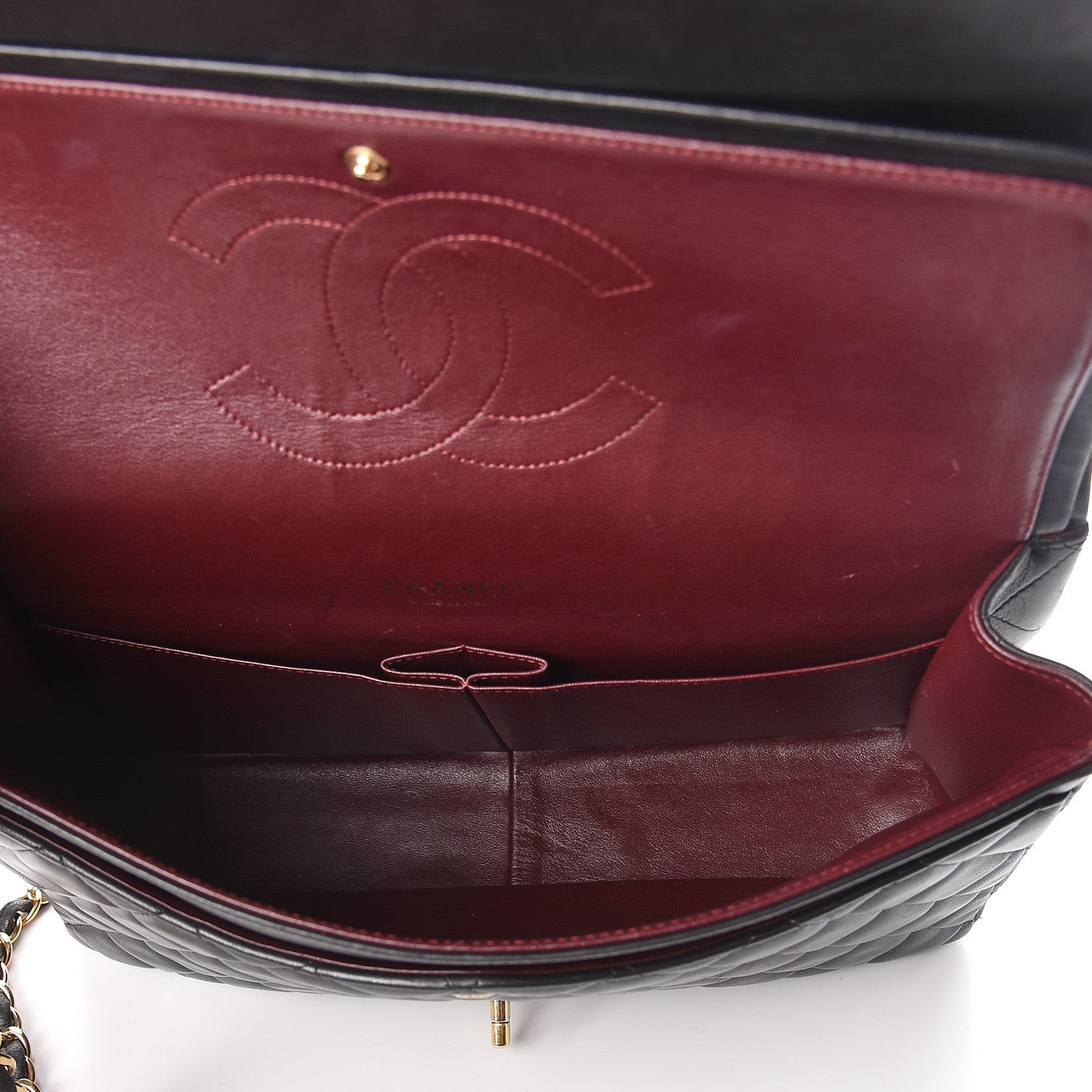 Chanel Lambskin Quilted Maxi Double Flap Black 5 of 17