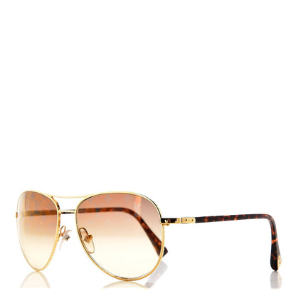Louis Vuitton Conspiration Pilote Sunglasses Z0164U Gold 1 of 8