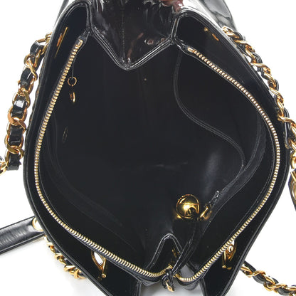Chanel Patent CC Shoulder Bag Black 5 of 8