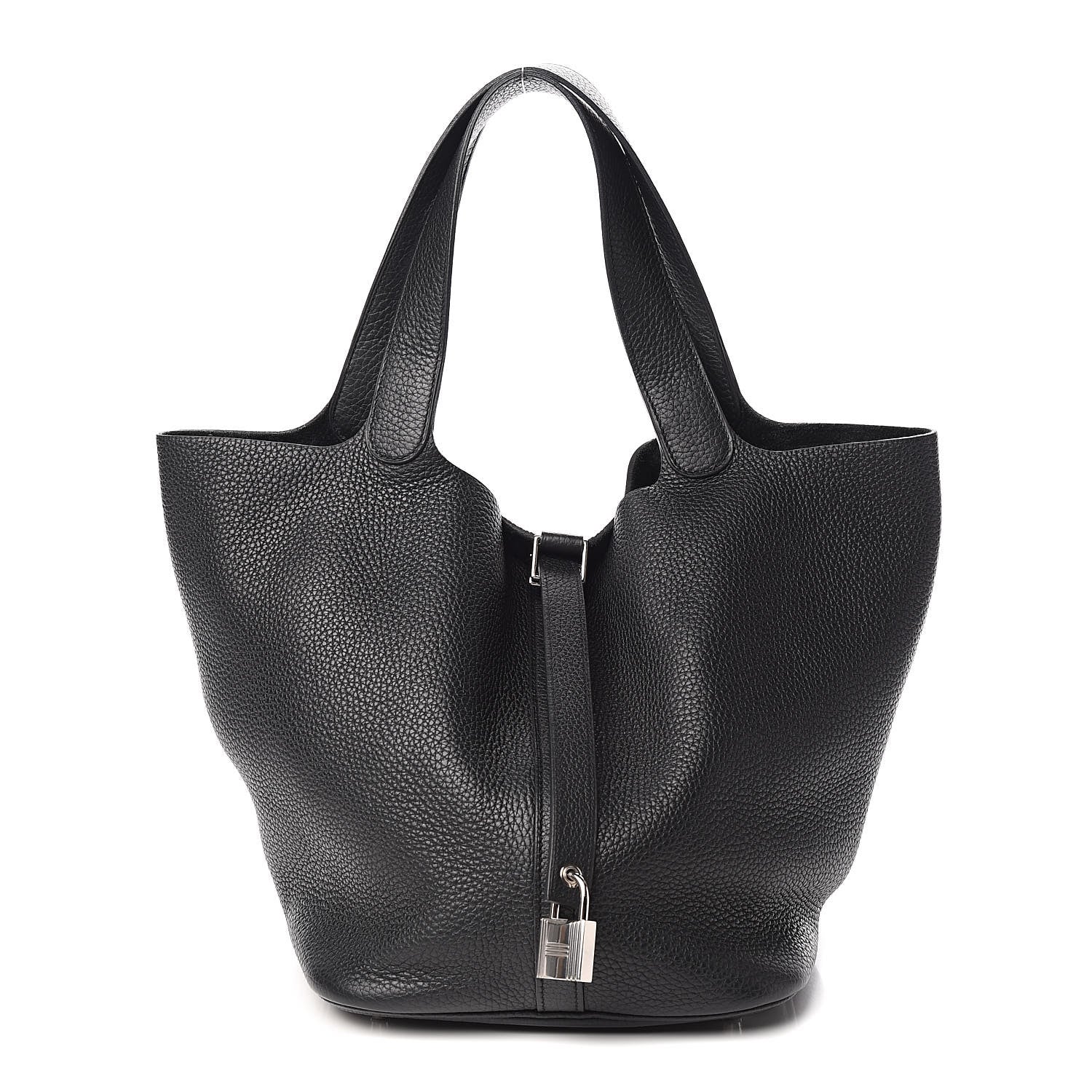 Hermes Taurillon Clemence Picotin Lock 26 GM Black 1 of 11