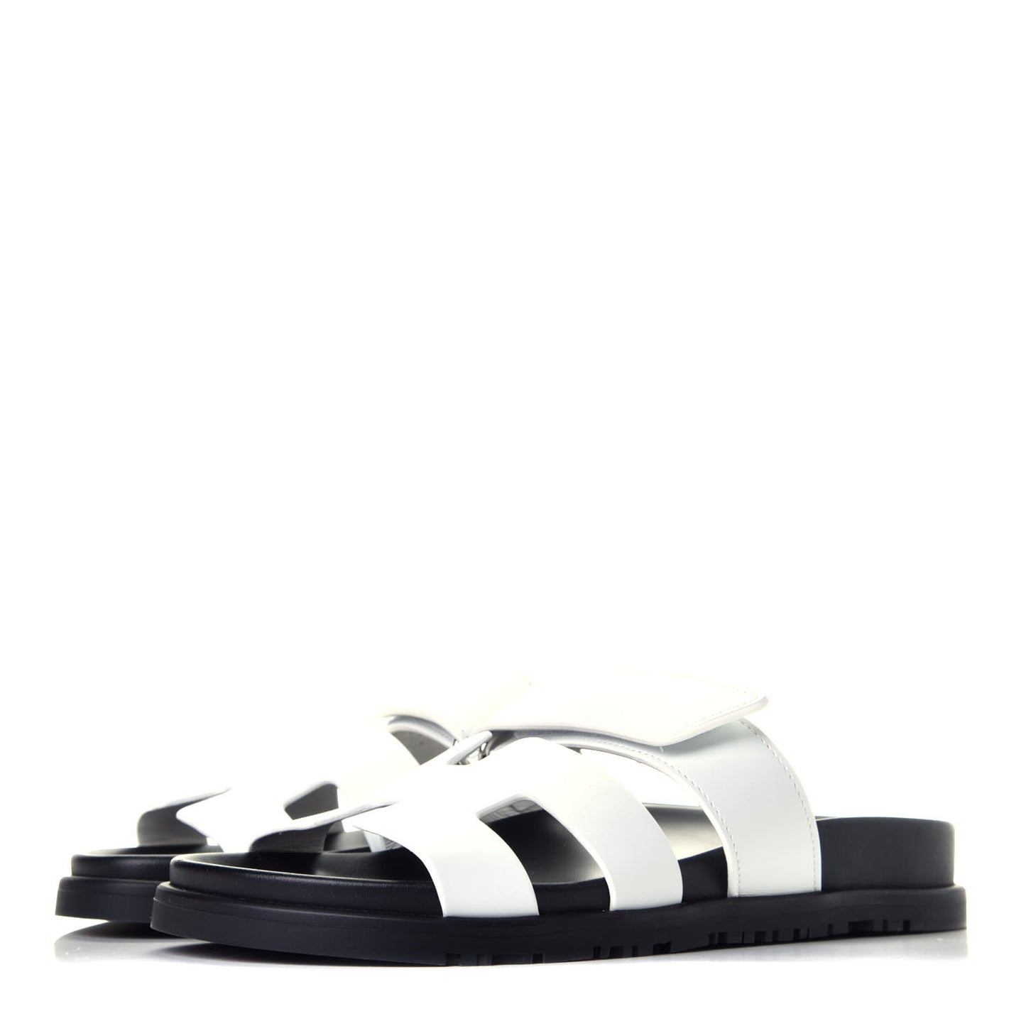 Calfskin Womens Chypre Sandals 36 White