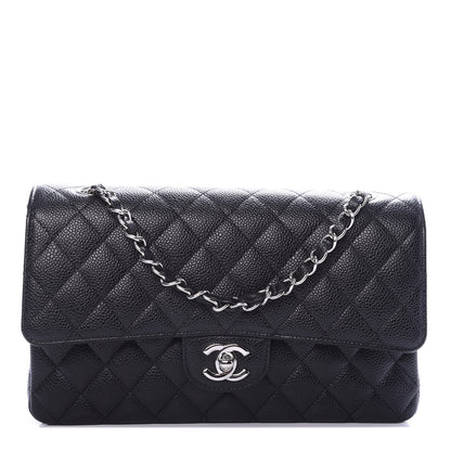 Chanel Caviar Quilted Medium Double Flap Black 1 of 10