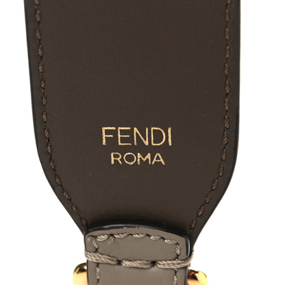 Fendi Calfskin Shiny Nappa Lace Up Bow Strap You Brown 3 of 5