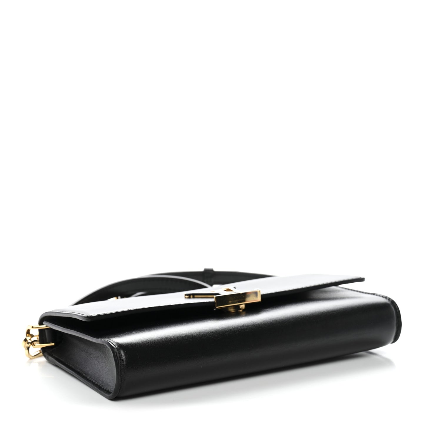 Calfskin LV Wallet On Chain Capucines Black