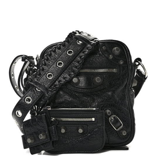 Agneau Arena Le Cagole Crossbody Bag Black