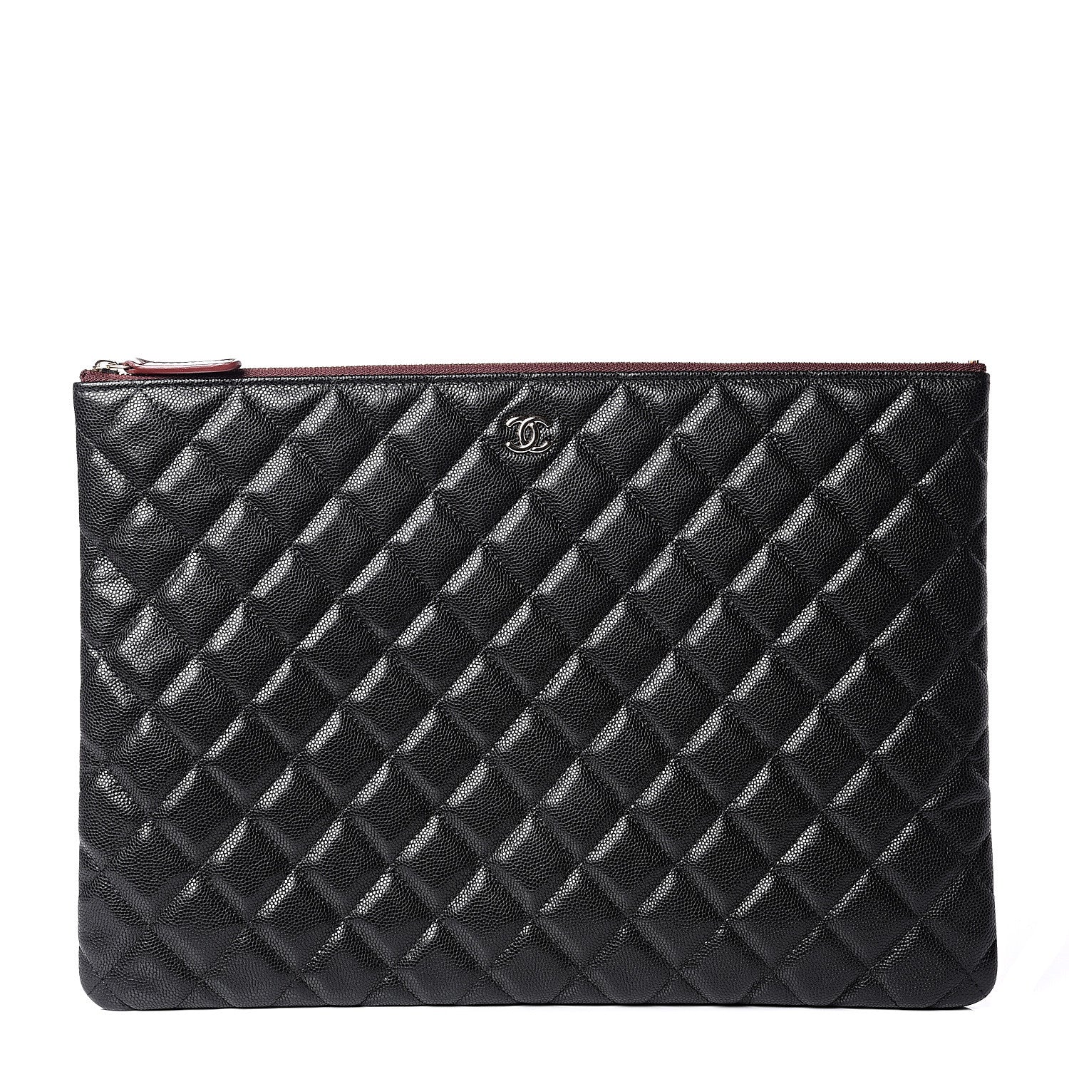Chanel Caviar Quilted Large Cosmetic Case Black 1 of 8