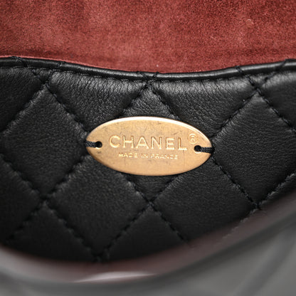 Chanel Calfskin Quilted Multi Pouching Flap And Coin Purse Black 5 of 12