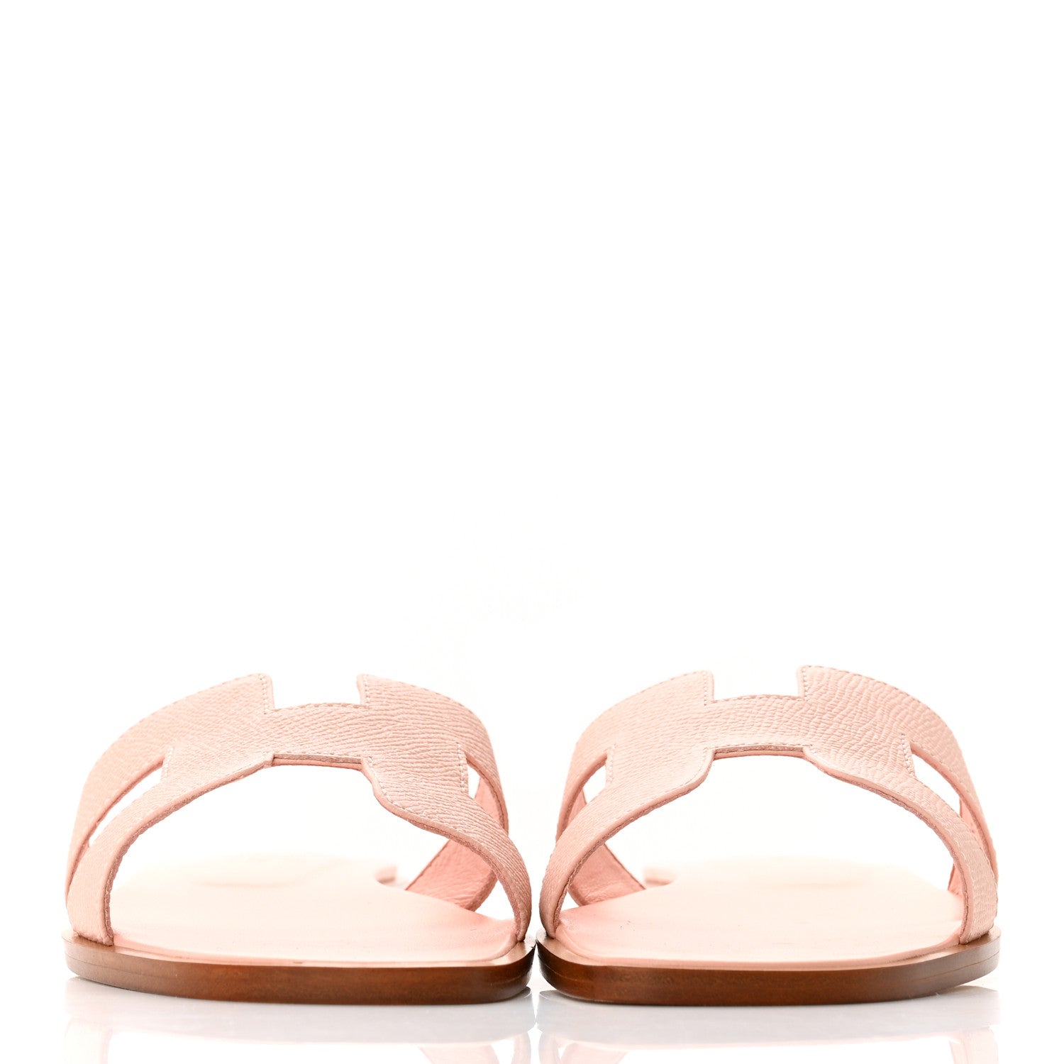 Hermes Epsom Oran Sandals 36.5 Rose Pale 2 of 9