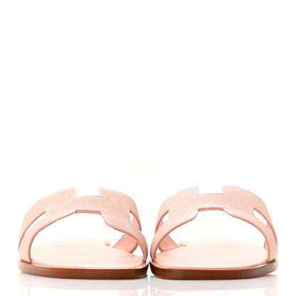 Hermes Epsom Oran Sandals 36.5 Rose Pale 2 of 9