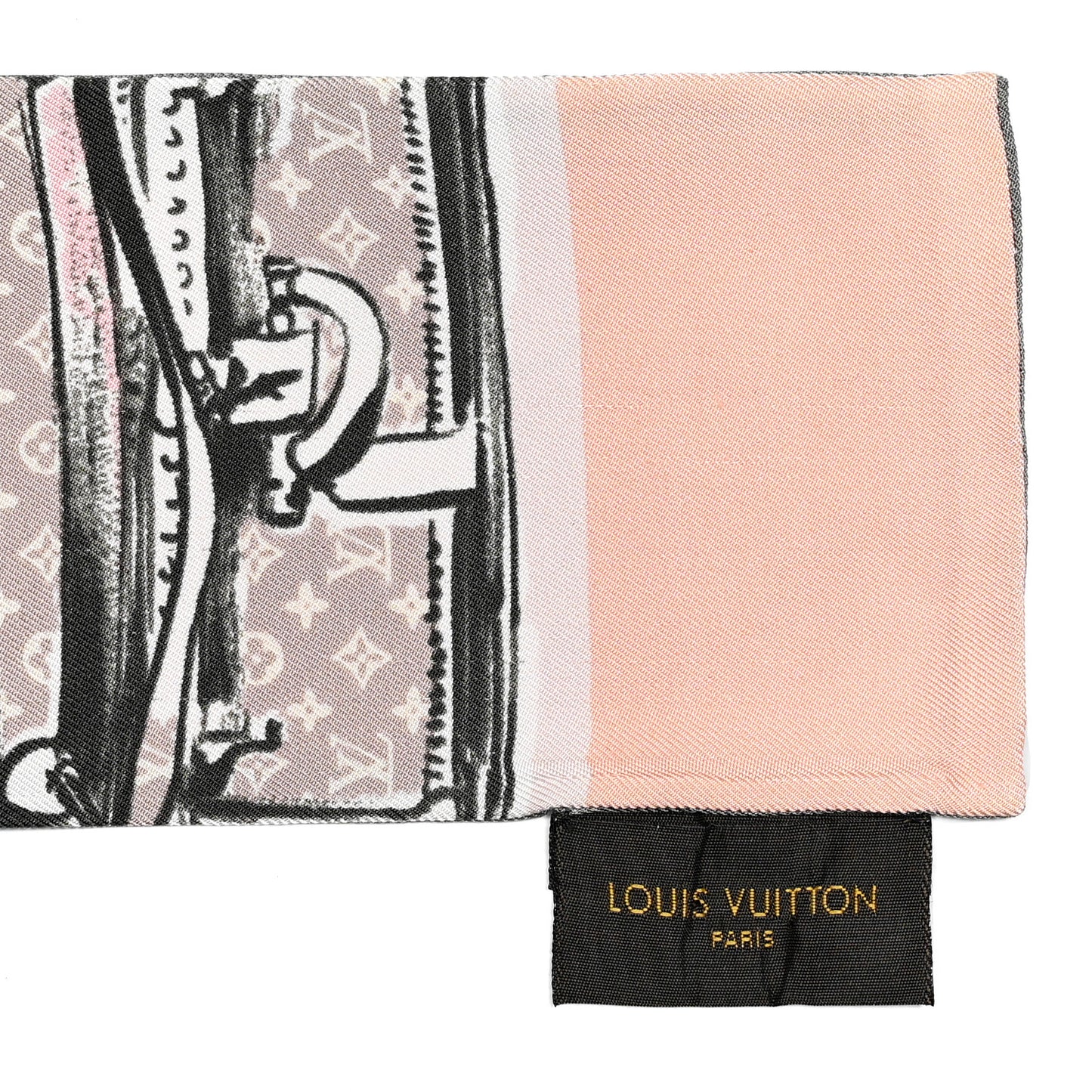 Silk Monogram Trunks Bandeau Rose Poudre