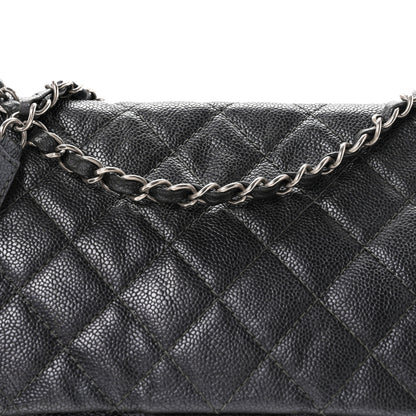 Chanel Iridescent Caviar Quilted Large Chic Flap Grey 8 of 10
