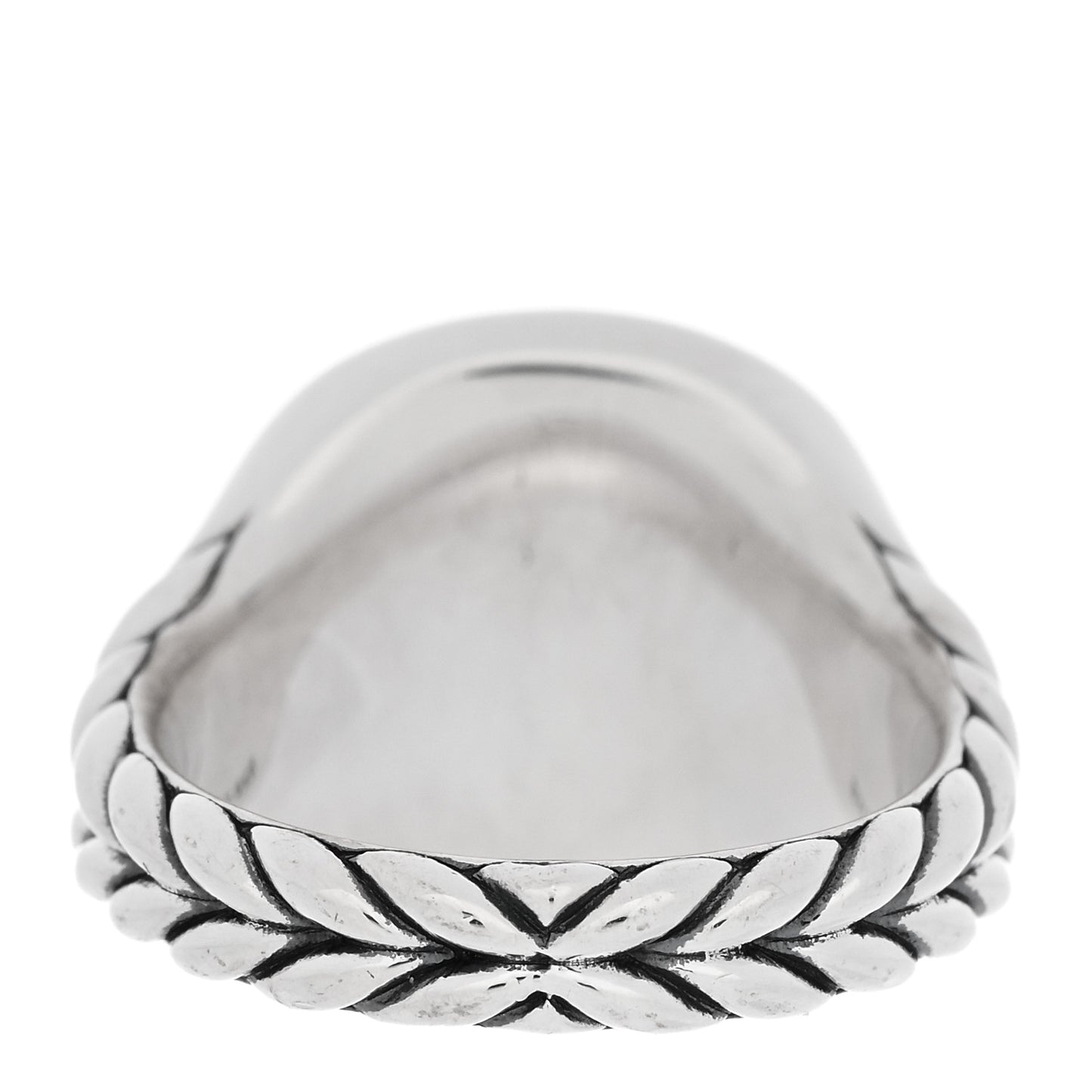 Sterling Silver Diamond 14mm Initial O Pinky Ring 44 3