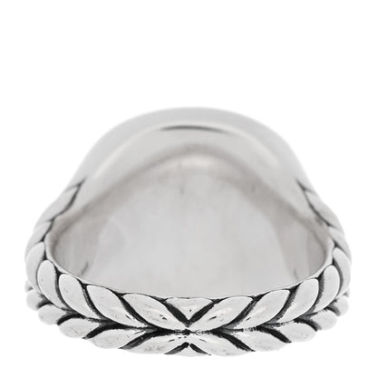 David Yurman Sterling Silver Diamond 14mm Initial O Pinky Ring 44 3 3 of 4