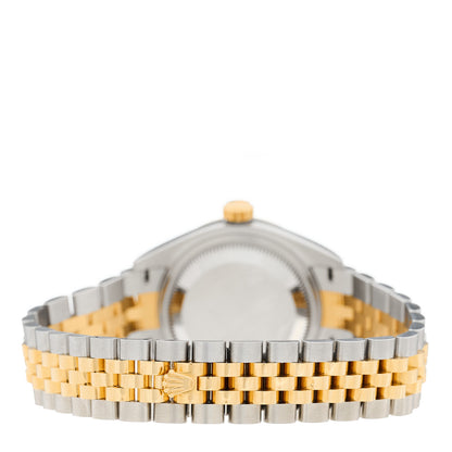Rolex Stainless Steel 18K Yellow Gold Diamond Mother of Pearl 28mm Oyster Perpetual Datejust Watch 279173 4 of 6