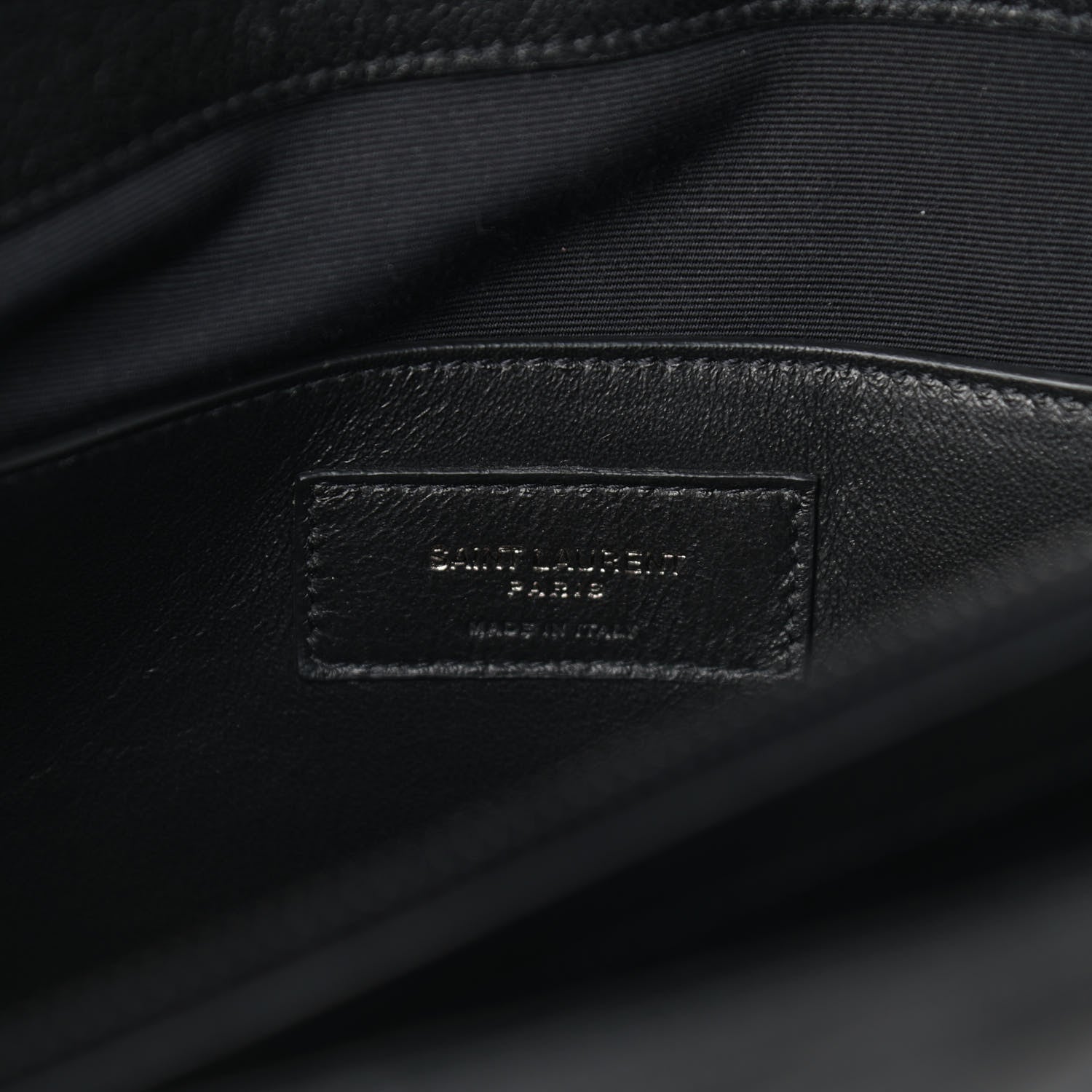 Saint Laurent Sheepskin Matelasse Chevron Monogram Large College SatchelaSheepskin Matelasse Chevron Monogram Monochrome Large College Satchel Black 9 of 12