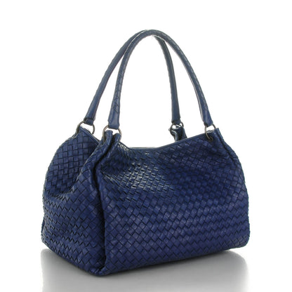 Bottega Veneta Nappa Intrecciato Parachute Bag Sapphire 3 of 7