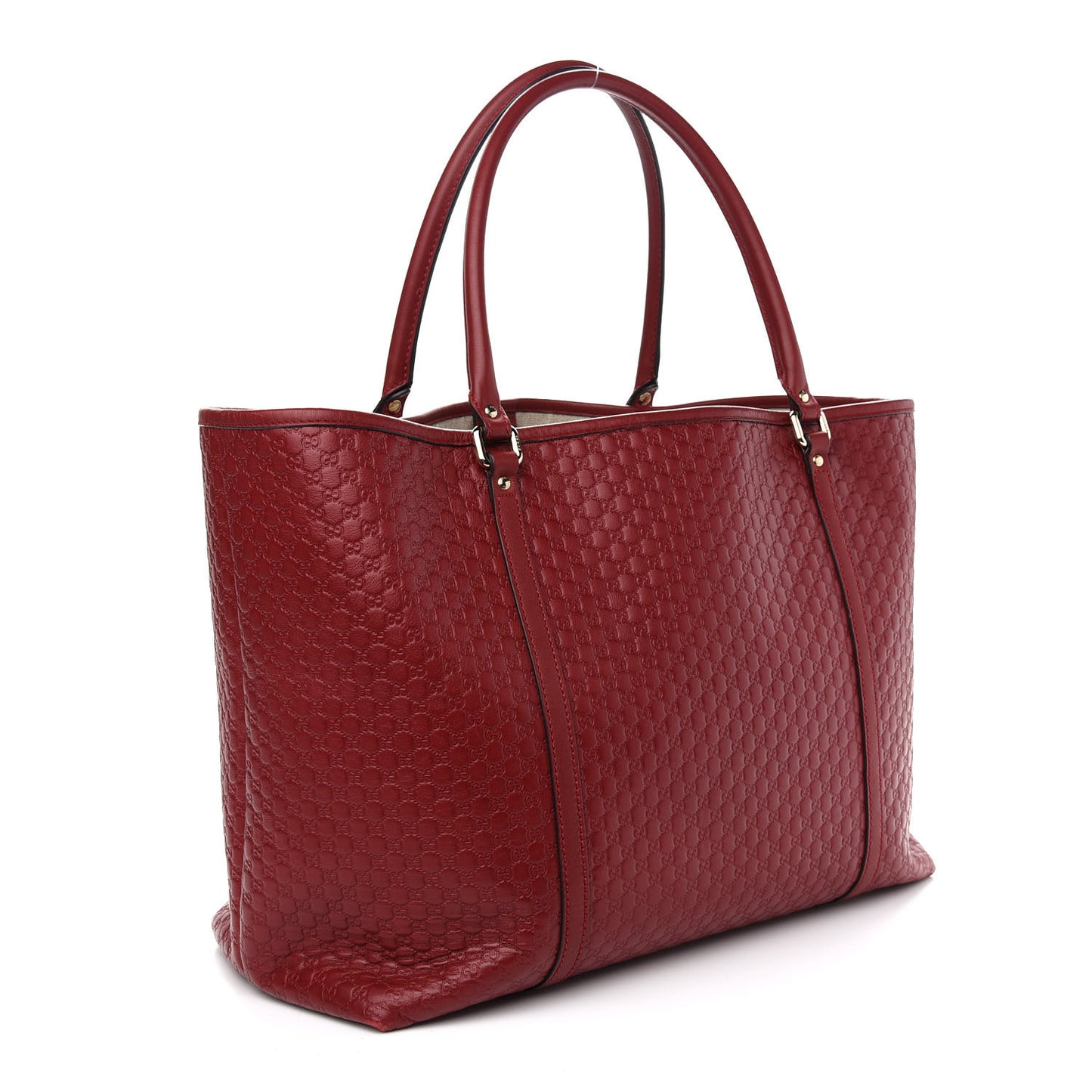 Microguccissima Large Joy Tote Red