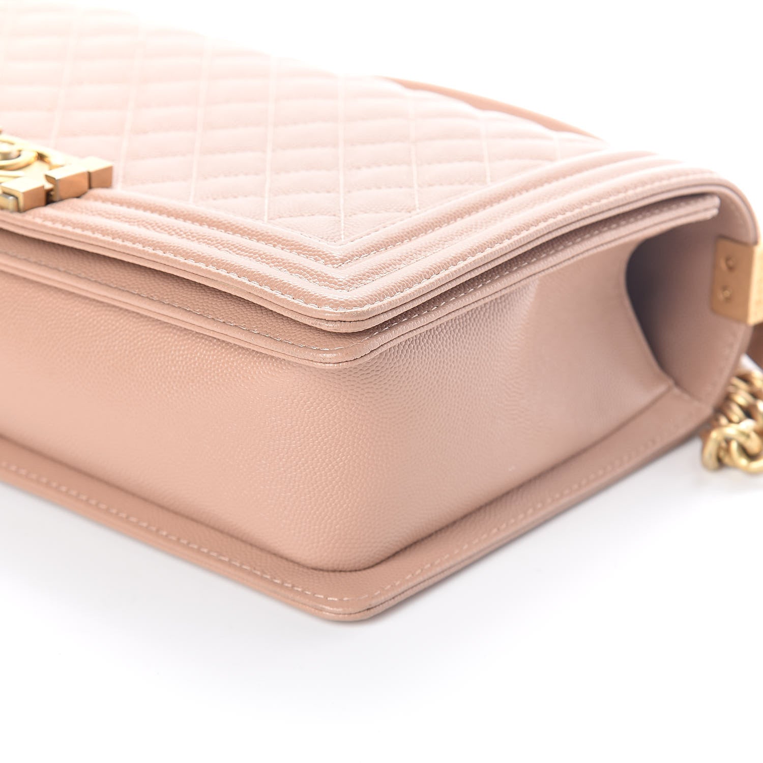 Chanel Caviar Quilted New Medium Boy Flap Beige 10 of 10