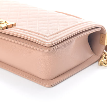Chanel Caviar Quilted New Medium Boy Flap Beige 10 of 10