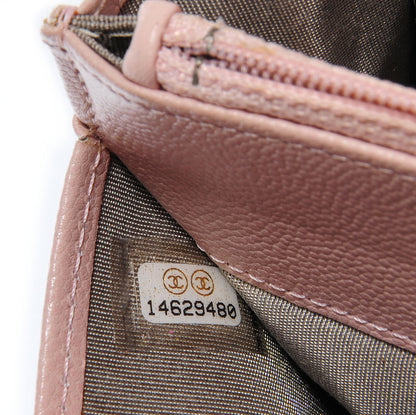 Chanel Caviar Sevruga Wallet on Chain WOC Pale Rose 9 of 10