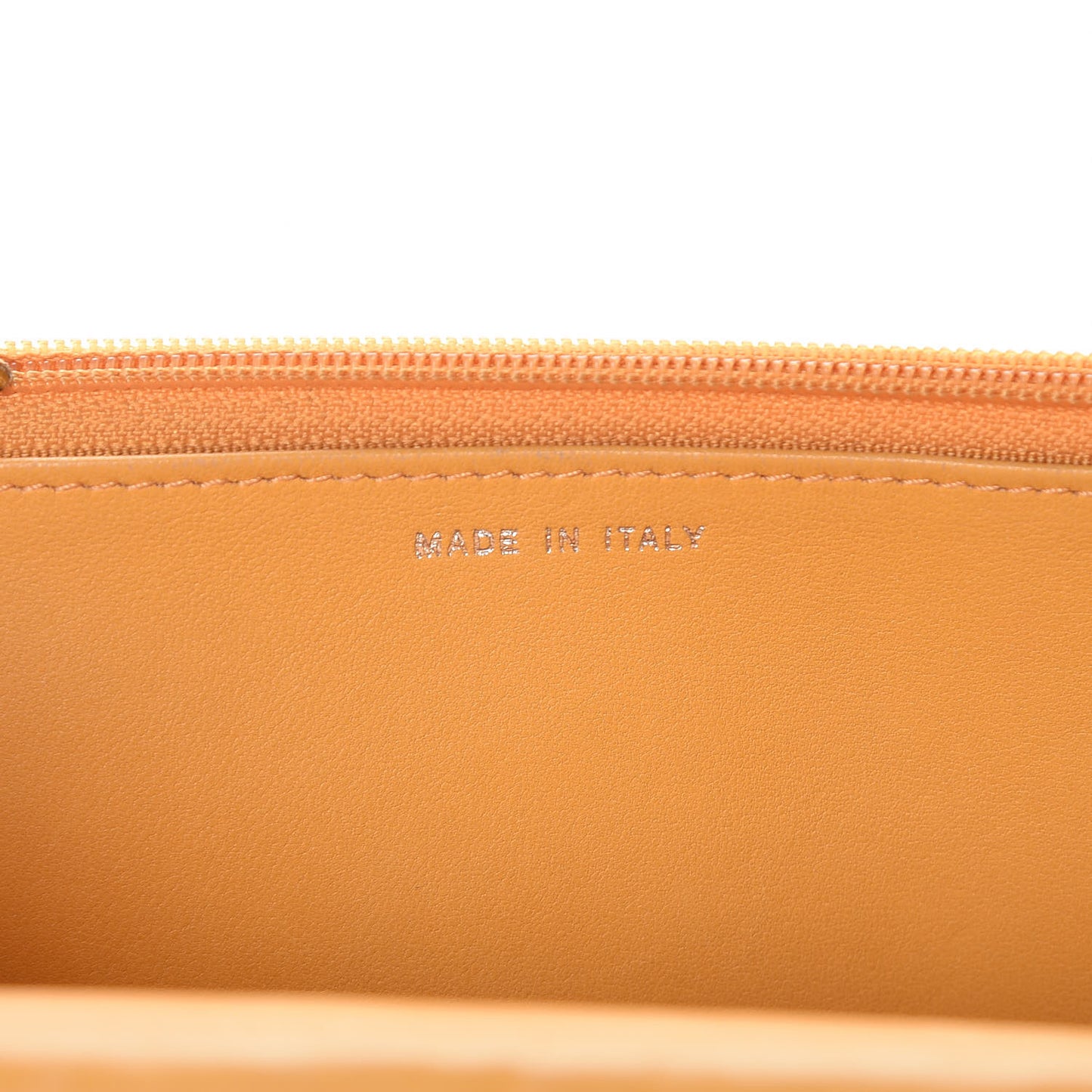 Lambskin Quilted Wallet on Chain WOC Yellow