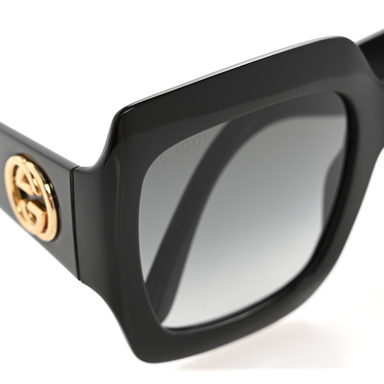Gucci Acetate Square Frame Sunglasses GG0053S Black 8 of 8