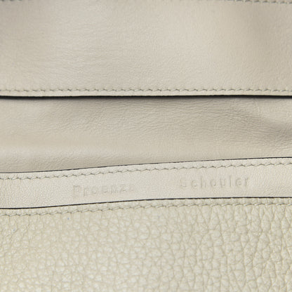 Proenza Schouler Pebbled Calfskin Double Sided PS Courier Bag Talc 8 of 9