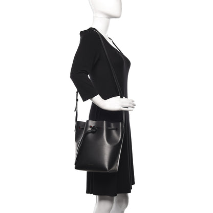 Mansur Gavriel Vegetable Tanned Calfskin Mini Bucket Bag Black Flamma 2 of 21