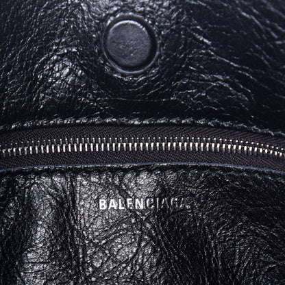 Balenciaga Agneau Graffiti Papier A6 Zip Around Tote Black 7 of 10