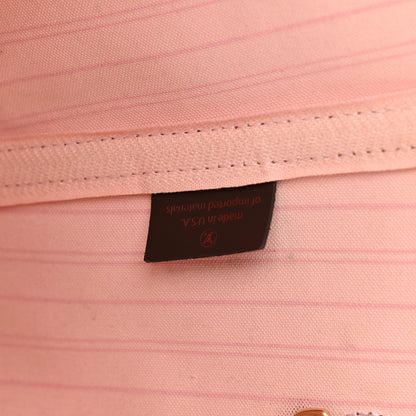 Louis Vuitton Damier Ebene Neo Neverfull MM Rose Ballerine 8 of 13