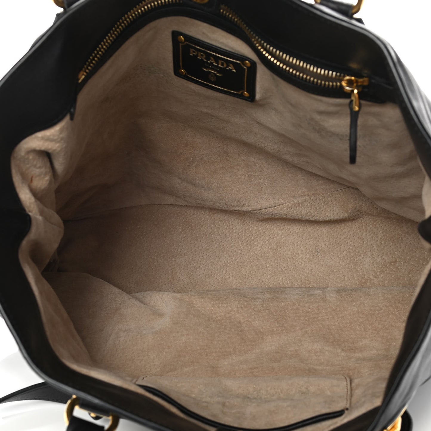 Soft Calf Shopping Tote Black