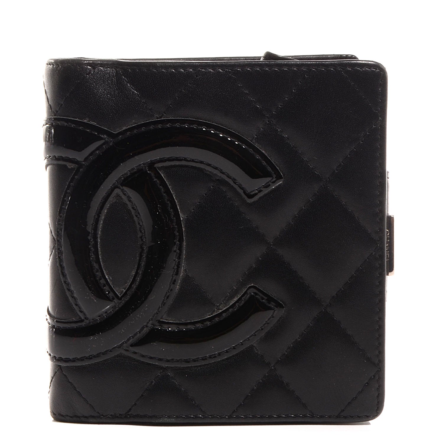Chanel Calfskin Quilted Cambon Bi-Fold Wallet Black 1 of 7