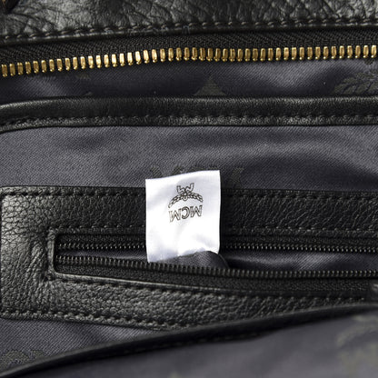 MCM Visetos Studded Small Stark M Backpack Black 8 of 10