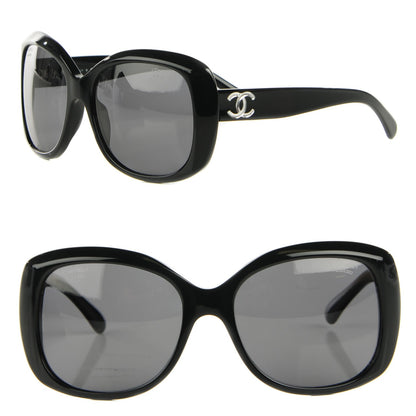 Chanel CC Polarized Sunglasses 5183 Black 1 of 8