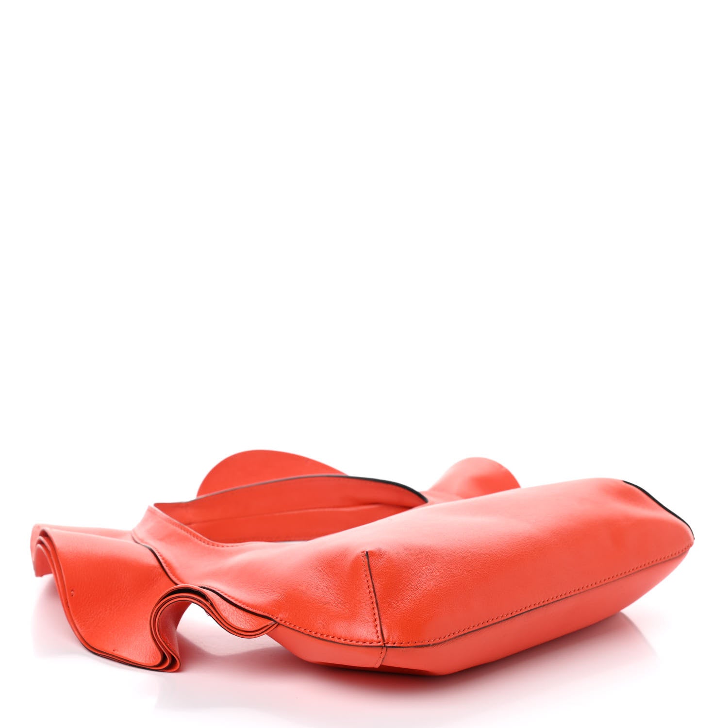 Valentino Garavani Nappa Atelier 04 Rouches Edition Small Ruffle Hobo Goldfish 4 of 9