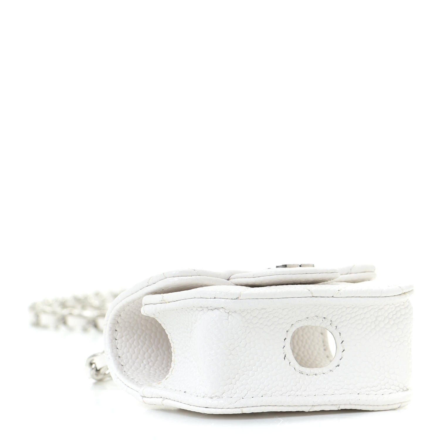 Chanel Caviar Quilted Airpods Pro Case White 5 of 11