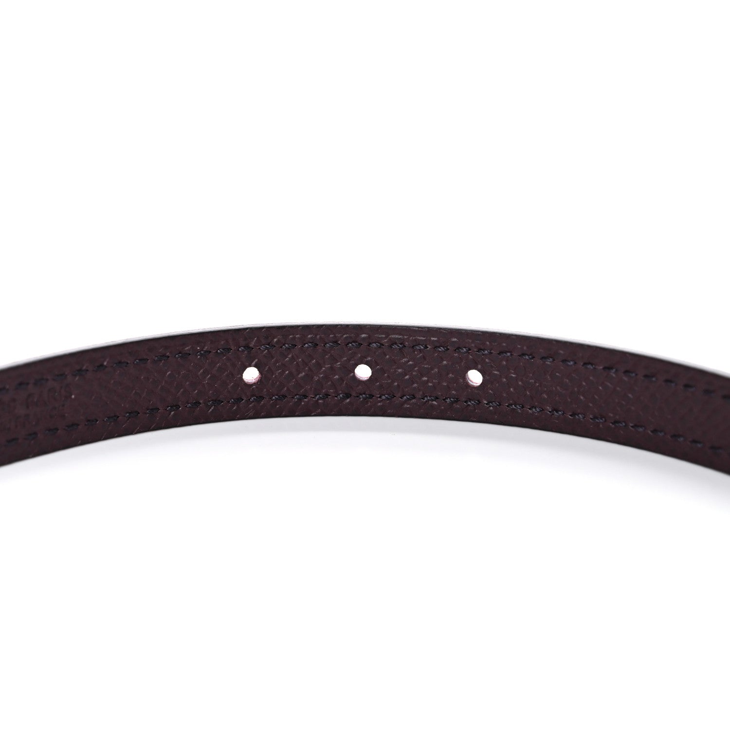Hermes Epsom Swift 13mm Focus Belt 80 Mauve Sylvestre Rouge Sellier 4 of 5