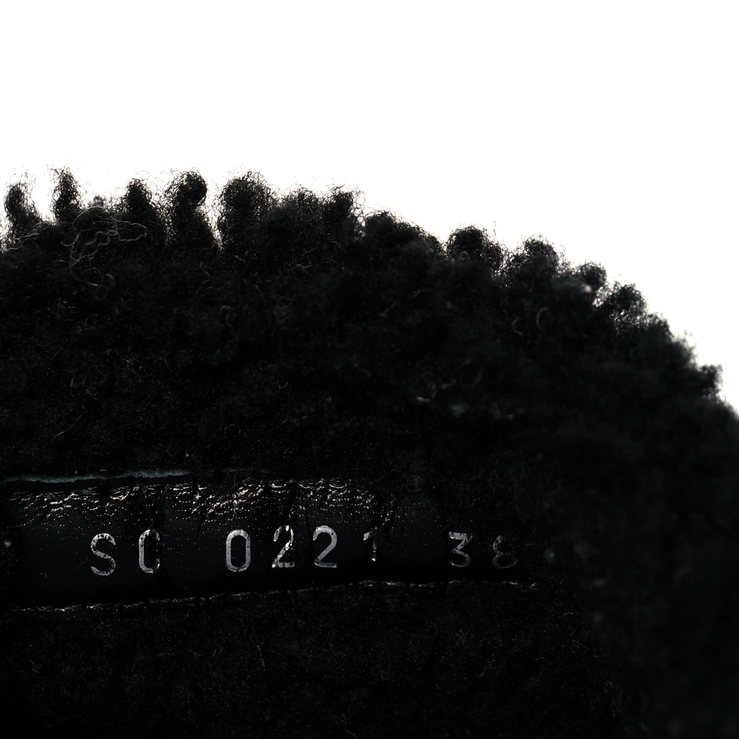 Shearling Monogram Giant Paseo Flat Comfort Mule 38 Black