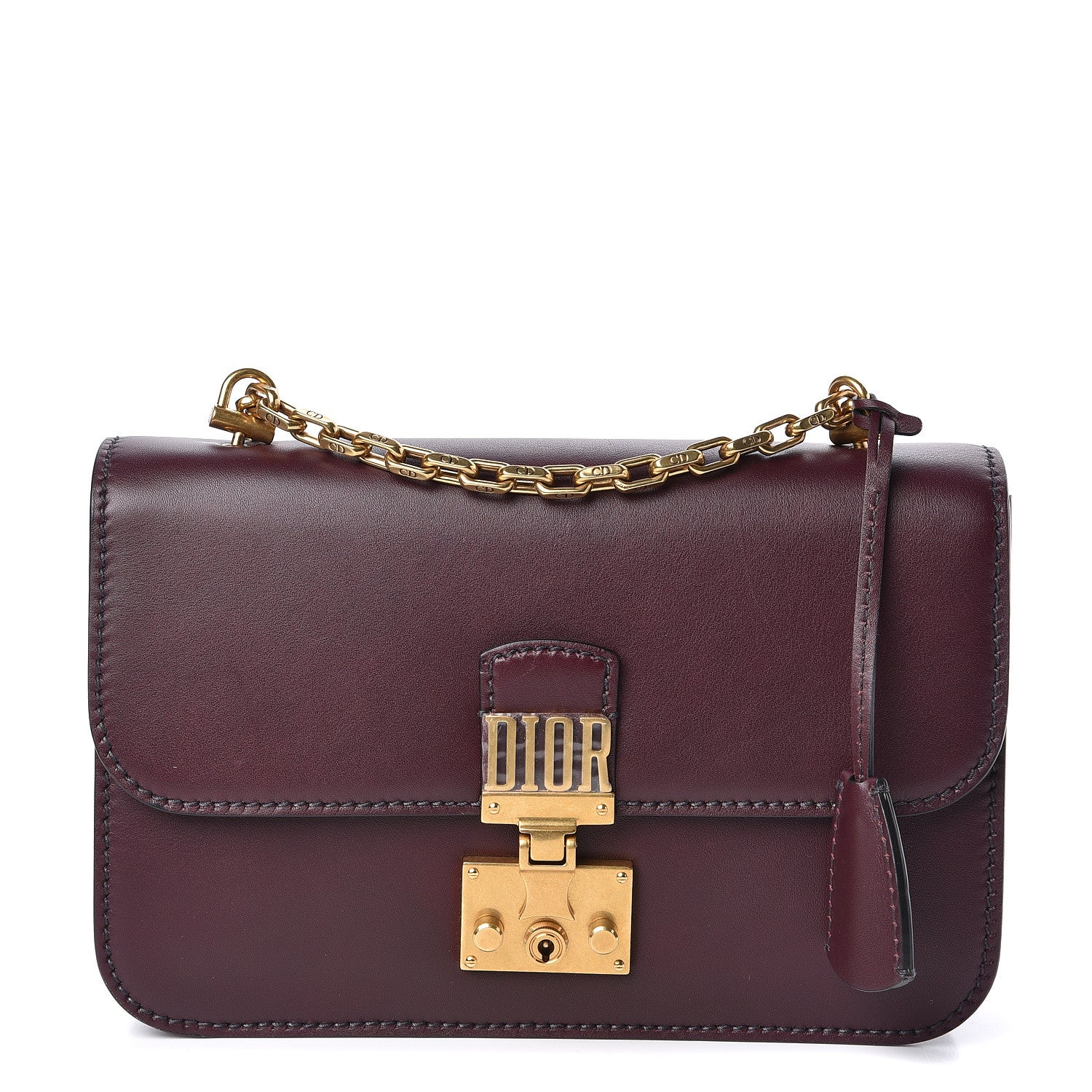 Christian Dior Calfskin Large Dioraddict Flap Bag Deep Amaranth 1 of 9