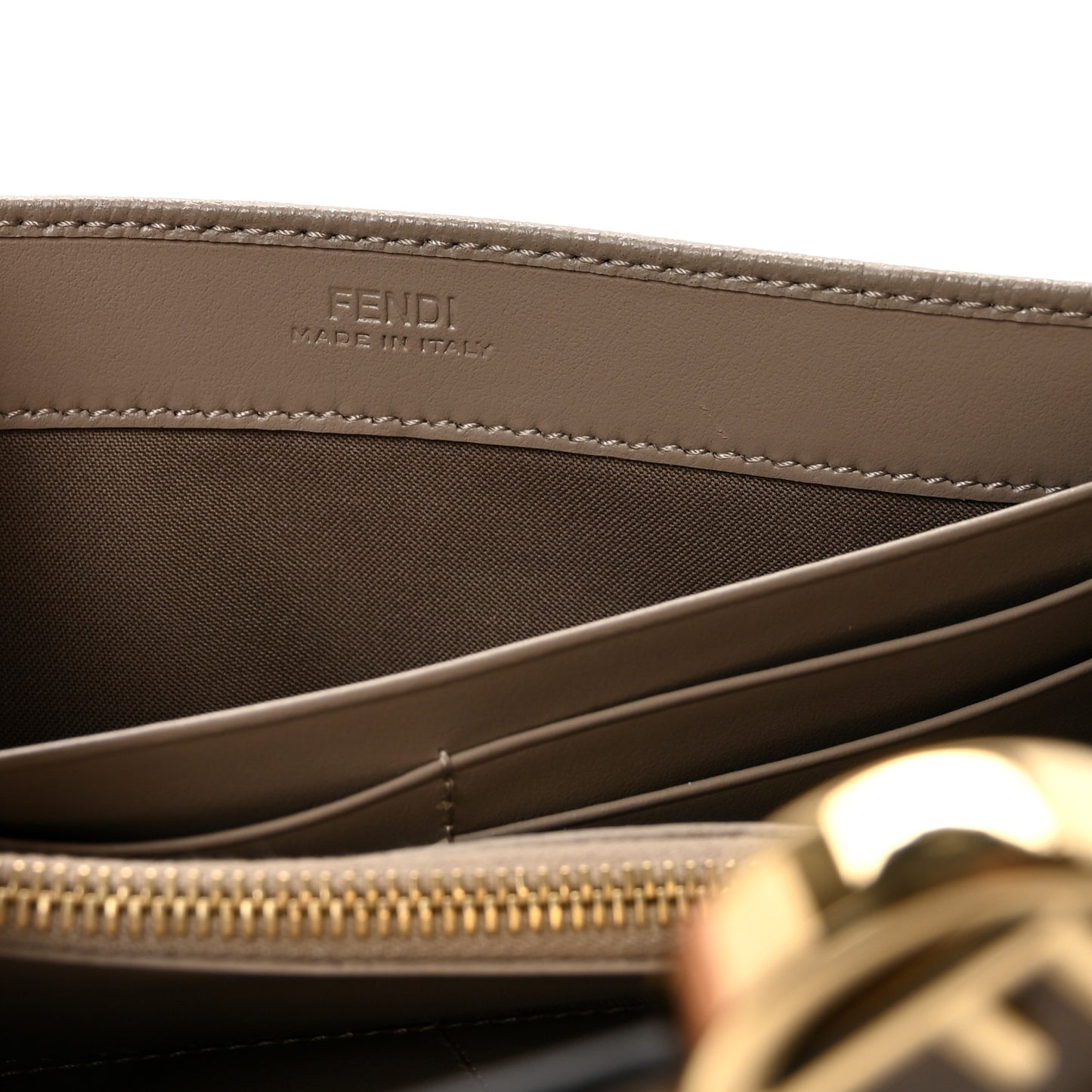 Vitello Cruise F is Fendi Continental Envelope Wallet Tortora