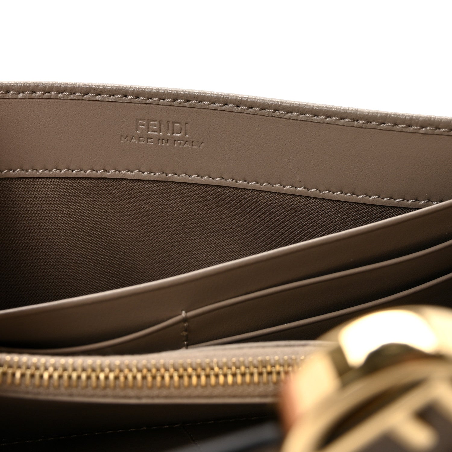 Fendi Vitello Cruise F is Fendi Continental Envelope Wallet Tortora 6 of 7