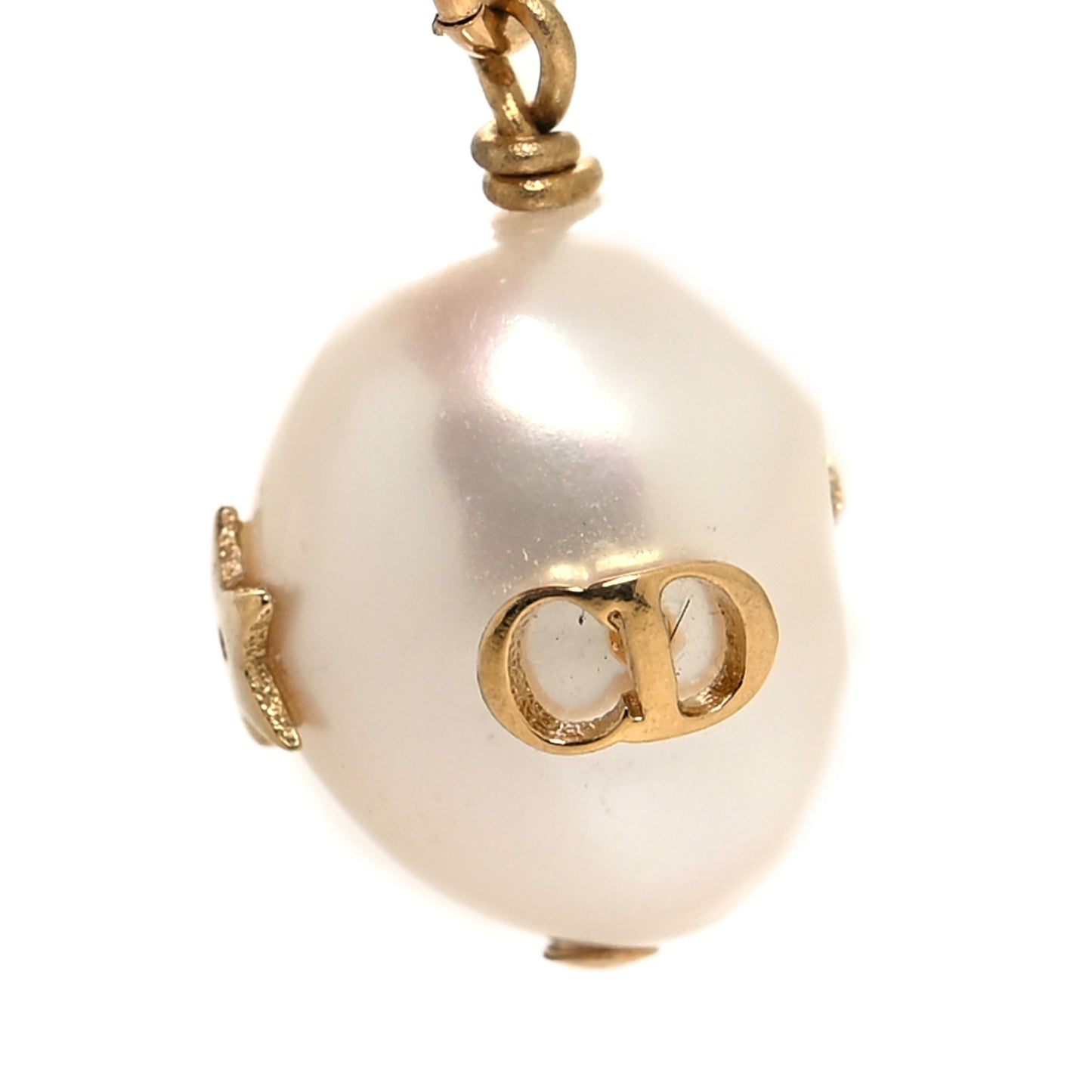 Fresh Water Pearl Metal Perles De Desir Charm Bracelet Gold