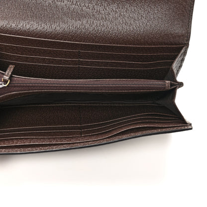 Gucci GG Supreme Monogram Web Ophidia Continental Wallet Brown 5 of 6