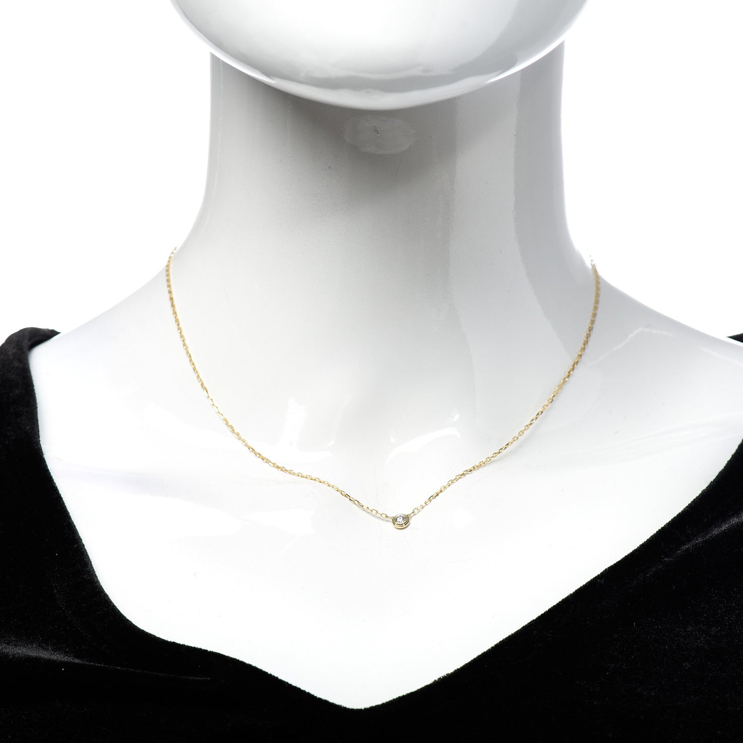 18K Yellow Gold Diamond SM D'Amour Pendant Necklace