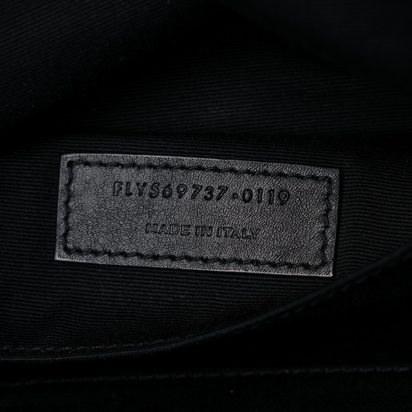 Grain De Poudre Monogram Belt Bag Black