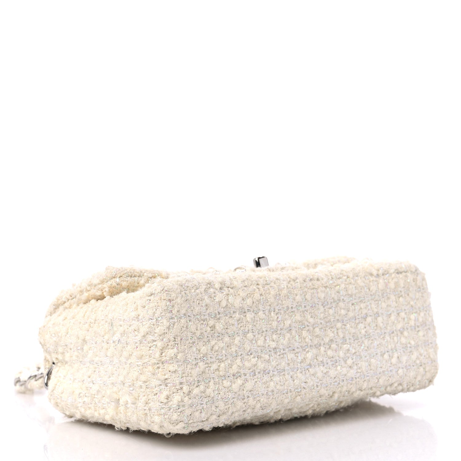 Chanel Tweed Beaded Mini Rectangular Flap White 4 of 13