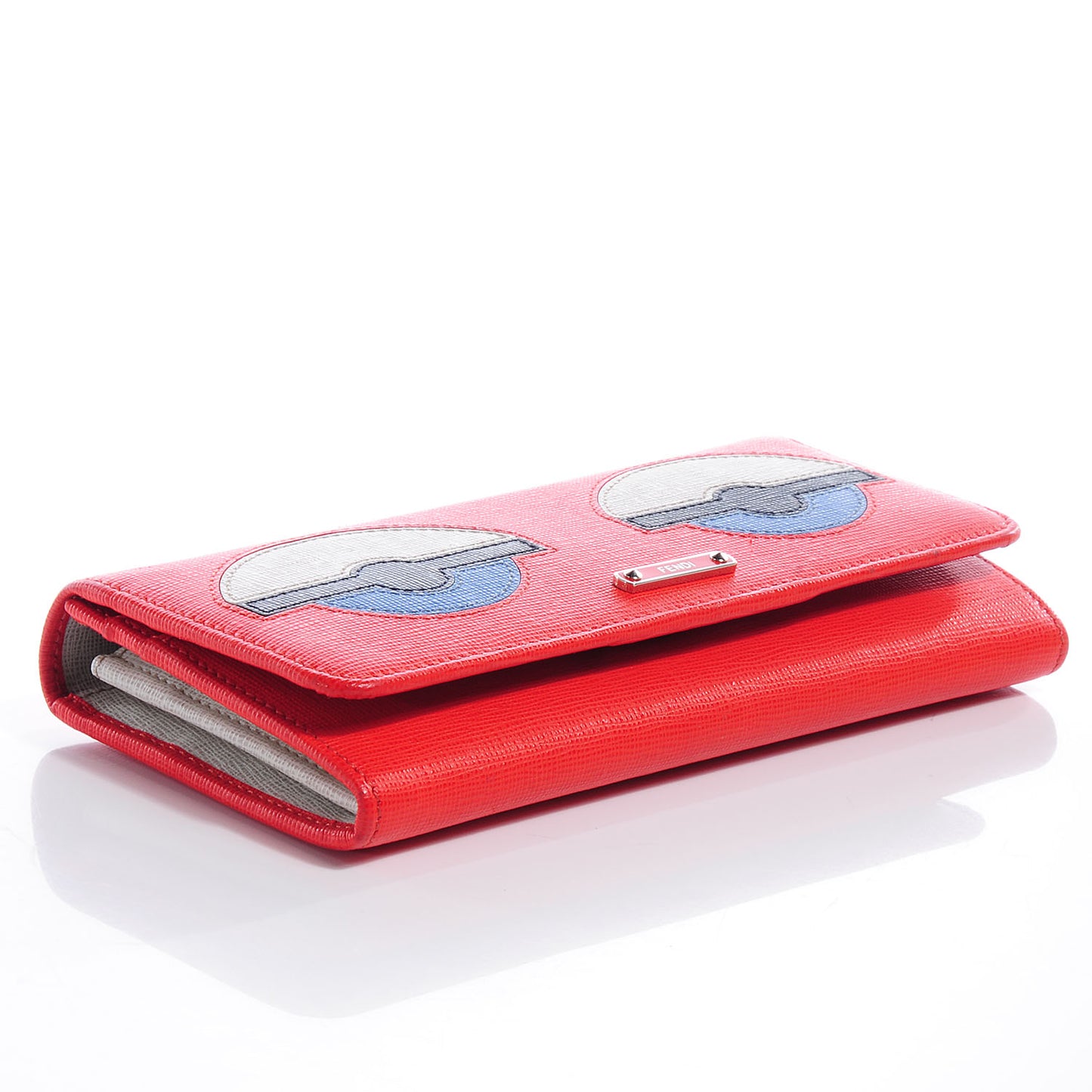 Vitello Elite Monster Eyes Continental Wallet Papavero Multicolor