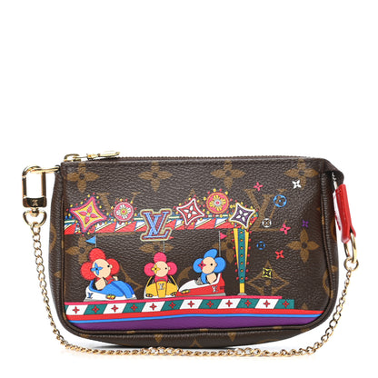 Louis Vuitton Monogram 2020 Christmas Animation Bumper Cars Mini Pochette Accessories Coquelicot 1 of 7